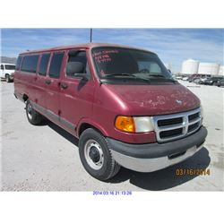 2001 - DODGE RAM WAGON  with TX Title