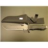 Image 1 : COLUMBIA BLACK RUBBERIZED HANDLED HUNTING KNIFE WITH CASE