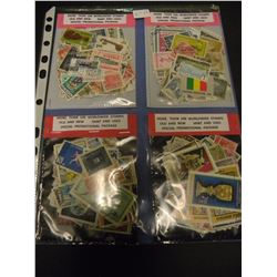 FOUR ASSORTED 100 PACKS OF STAMPS (CANADIAN,US, WORLDWIDE)