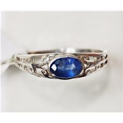 18K White Gold Sapphire (0.65ct) Ring, Insurance Value $988