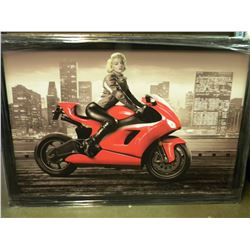 24192 MARLYN MONROE ON A BIKE PRINT