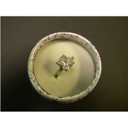 LADIES CUBIC ZIRCONIA SILVER RING