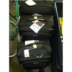 BLACK 3 PIECE SAMSONITE LUGGAGE SET