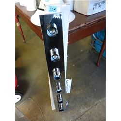 2 CHROME BATHROOM WALL FIXTURES
