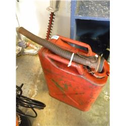VINTAGE METAL JERRY CAN & SPOUT