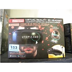 UTOPIA 360 VIRTUAL REALITY 3D HEADSET FOR SMARTPHONE