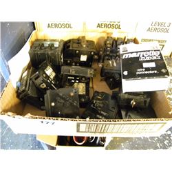 BOX OF BREAKER SWITCHES