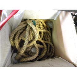 BOX OF ZAP STRAPS/2 ROPES