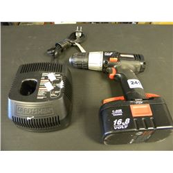 CRAFTSMEN 16.8V CORDLESS DRILL WITH BATTERY AND CHARGER