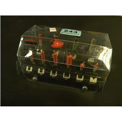 SET OF 10 ROUTER BITS