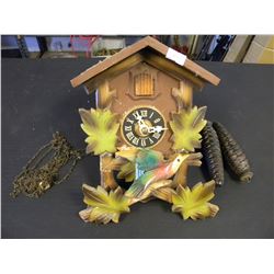 CUCKOO CLOCK WITH WEIGHTS