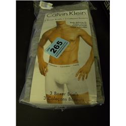3 PAIR OF CALVIN KLEIN BOXER BRIEFS SIZE SMALL
