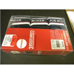 3 JOE BOXER (BOXER BRIEFS SIZE MEDIUM)