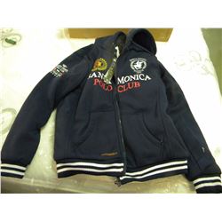 BLUE POLO CLUB INSULATED HOODIE SIZE MEDIUM