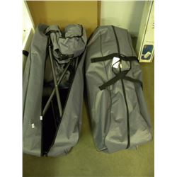 2 FOLDING GREY PLUSH CHAIRS IN BAG