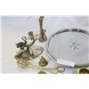 Image 2 : SILVER PLATE LAZY SUSAN + SILVER PLATE ITEMS