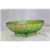 Image 2 : CARNIVAL GLASS FOOTED FRUIT BOWL