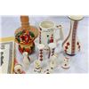 Image 2 : LOT OF UKRANIAN MUGS SALT AND PEPPERS AND SERVING PLATTERS ETC.