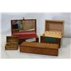 Image 1 : FOUR WOOD KEEPSAKE BOXES
