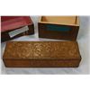 Image 2 : FOUR WOOD KEEPSAKE BOXES