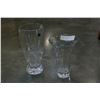 Image 1 : 2 LARGE CRYSTAL VASES