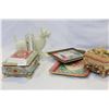 Image 1 : DOG BOOKENDS AND COLLECTIBLE METAL WARE AND SHELL BOX