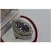 Image 1 : .925 SILVER AMETHYST RING RETAIL $300