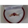 Image 1 : 14KT ROSE GOLD RUBY RING RETAIL $300