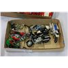 Image 1 : TWO TRAYS OF VINTAGE TOY CARS AND MOTORCYCLES
