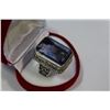 Image 1 : .925 STERLING BLUE TOPAZ RING RETAIL $200