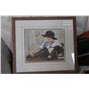 Image 1 : FRAMED SIGNED PRINT BOY WITH CALF