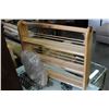 Image 2 : PINE SPICE RACK WITH BOTTLES