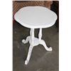 Image 1 : SMALL PAINTED WHITE PARLOR TABLE