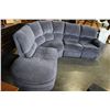 Image 2 : GREY FABRIC SECTIONAL SOFA