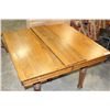 Image 3 : ANTIQUE OAK DINING TABLE AS IS