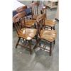 Image 2 : SET OF FIVE WALNUT DINING CHAIRS