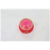 Image 3 : LOT OF NINE RED AND GOLD HAND BLOWN GLASS MONKEY TEALIGHT HOLDERS