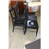 Image 2 : 6 BLACK DINING CHAIRS