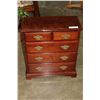 Image 1 : SMALL MAHOGANY 5-DRAWER ENDTABLE