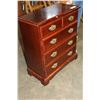 Image 2 : SMALL MAHOGANY 5-DRAWER ENDTABLE