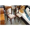 Image 2 : PAIR OF ANTIQUE OAK CHAIRS