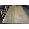 Image 3 : COUNTRY STYLE PINE TABLE AND FOUR MAPLE CHAIRS