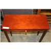 Image 2 : 1-DRAWER MAHOGANY FINISH BOMBAY HALL TABLE