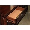 Image 3 : PAIR OF DESIGNER MAHOGANY FINISH NIGHTSTANDS