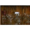 Image 1 : LOT OF THUMB PRINT CRYSTAL GLASSES AND OTHER CRYSTAL GLASSES