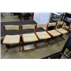 Image 1 : FIVE TEAK DINING CHAIRS