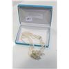 Image 1 : DESIGNER PEARL AND RHINESTONE FLOWER NECKLACE