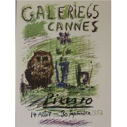 1956 Galerie 65 Cannes Lithograph -  Picasso