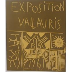 1961 Vallavris expo Lithograph -  Picasso