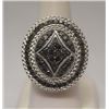 Image 1 : Fancy Black Diamonds Silver Ring